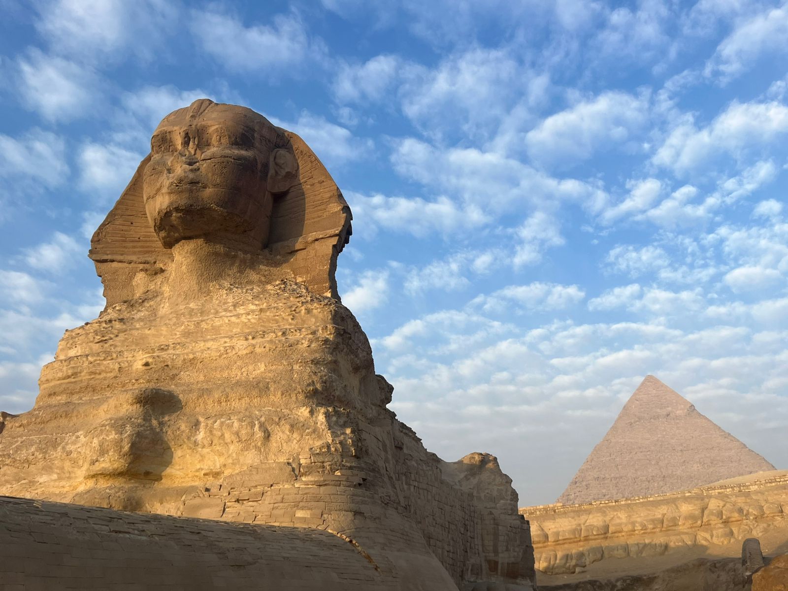 Great Sphinx with Pyramid